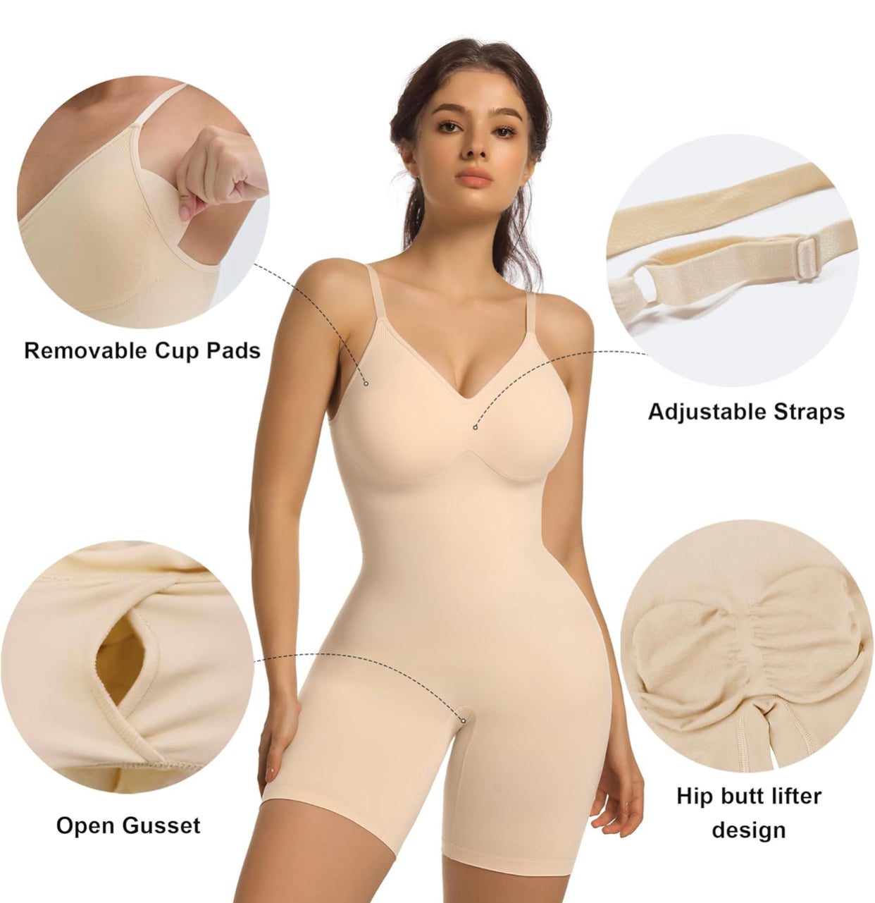 LINDA Short shapewear Beige